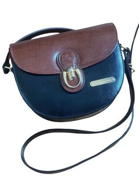 Vintage Polo Ralph Lauren Leather Saddle Bag Crossbody Equestrian 90s